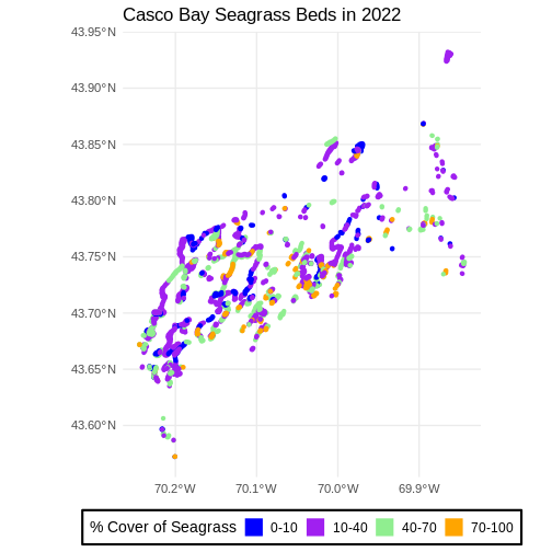 Map of the beds in the 2022 area with large-font and border around the legend.